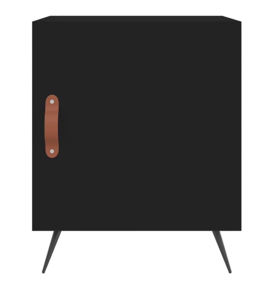 Nachttisch Schwarz 40x40x50 cm Holzwerkstoff
