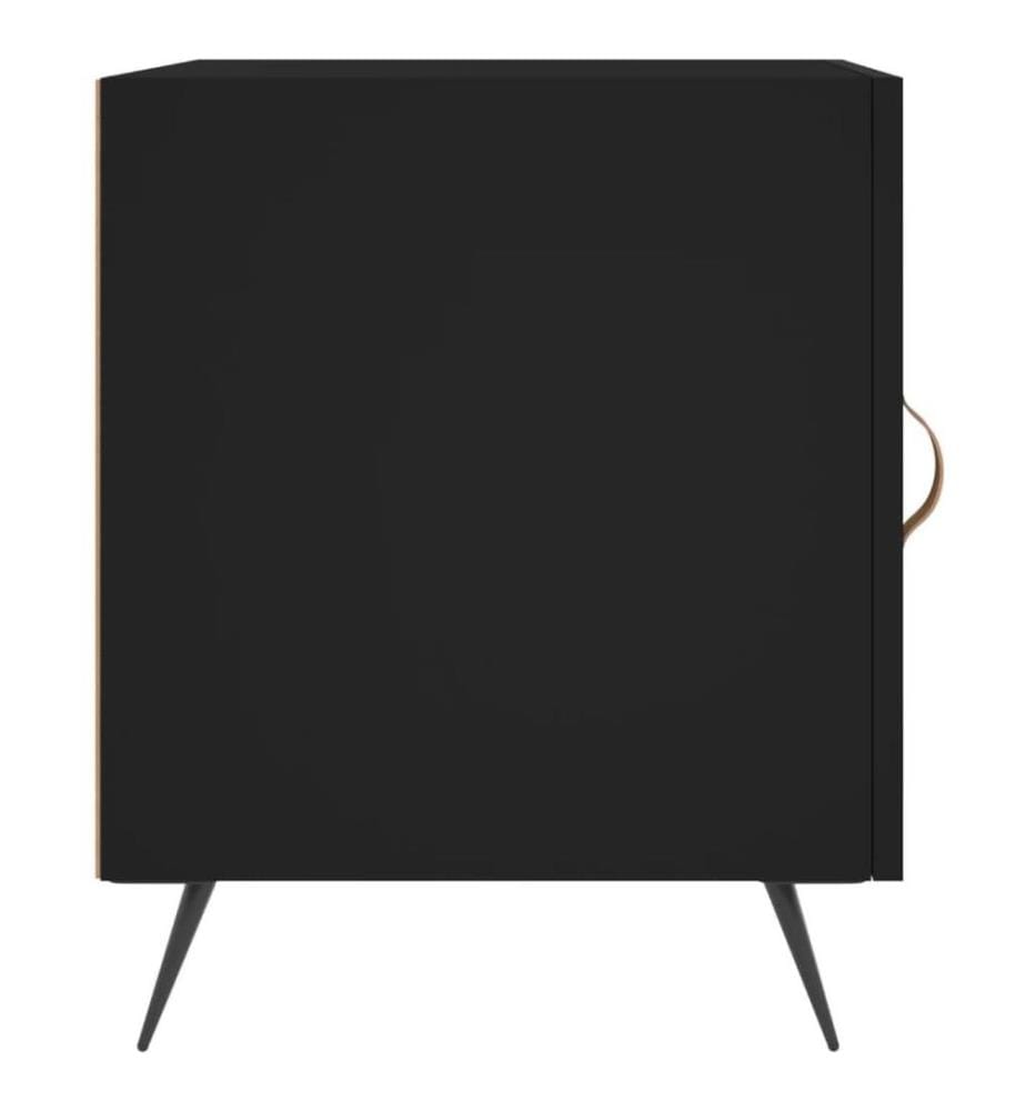 Nachttisch Schwarz 40x40x50 cm Holzwerkstoff