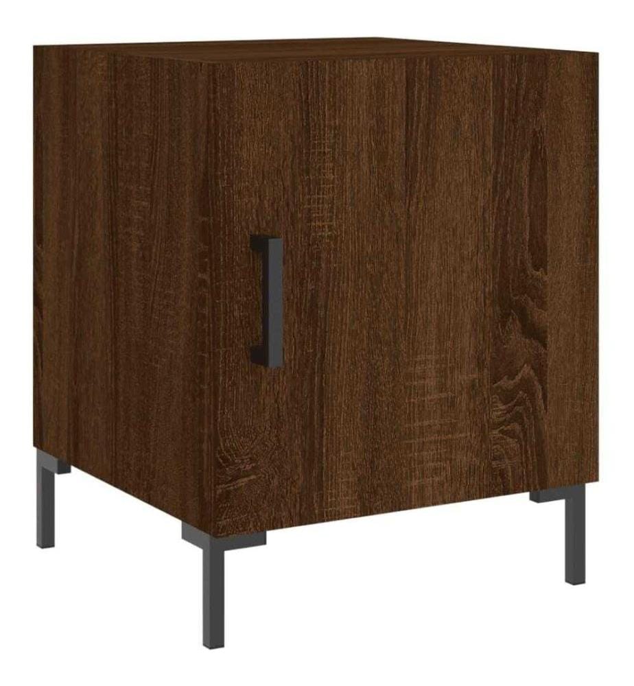Nachttische 2 Stk. Braun Eichen-Optik 40x40x50 cm Holzwerkstoff