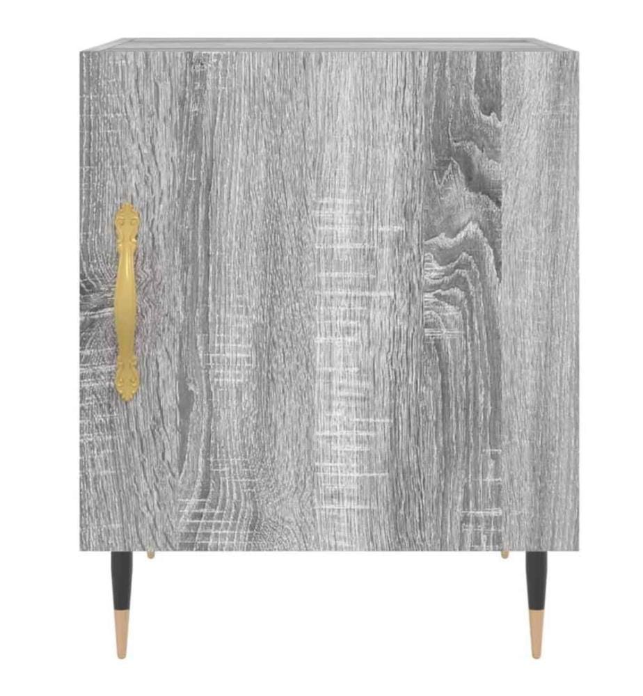 Nachttische 2 Stk. Grau Sonoma 40x40x50 cm Holzwerkstoff