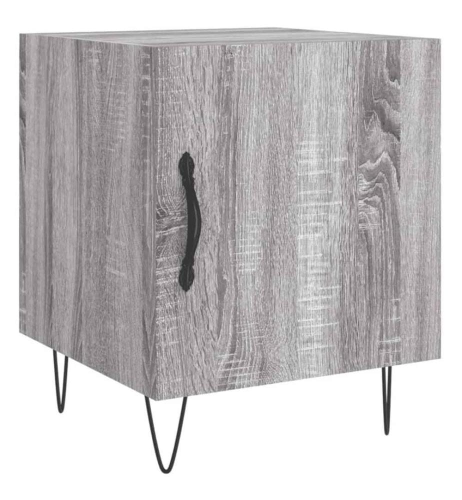 Nachttisch Grau Sonoma 40x40x50 cm Holzwerkstoff