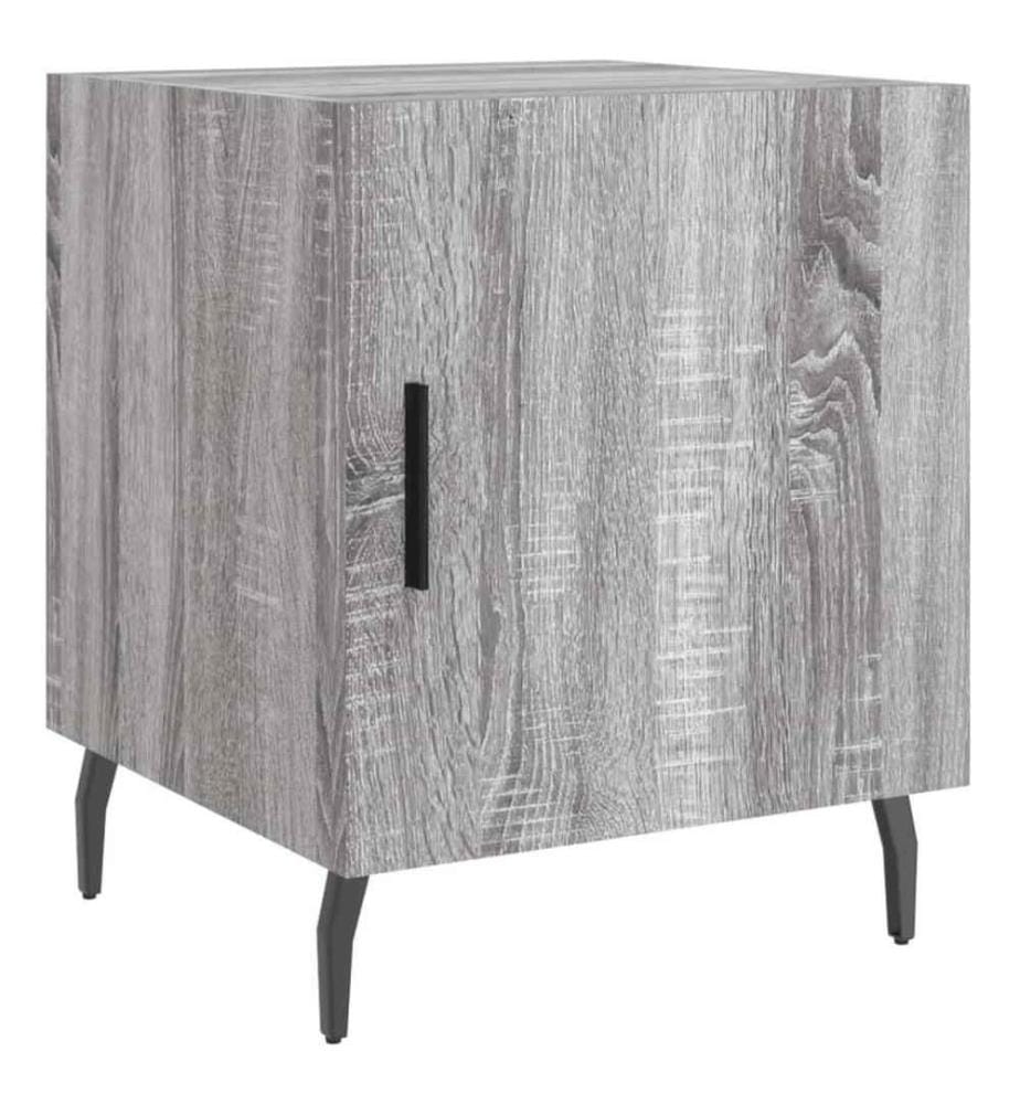 Nachttisch Grau Sonoma 40x40x50 cm Holzwerkstoff