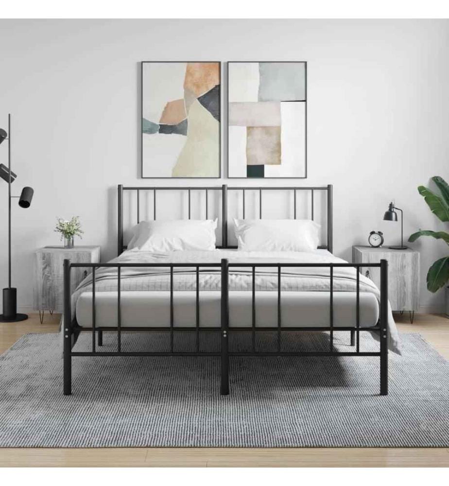 Nachttische 2 Stk. Grau Sonoma 40x40x50 cm Holzwerkstoff