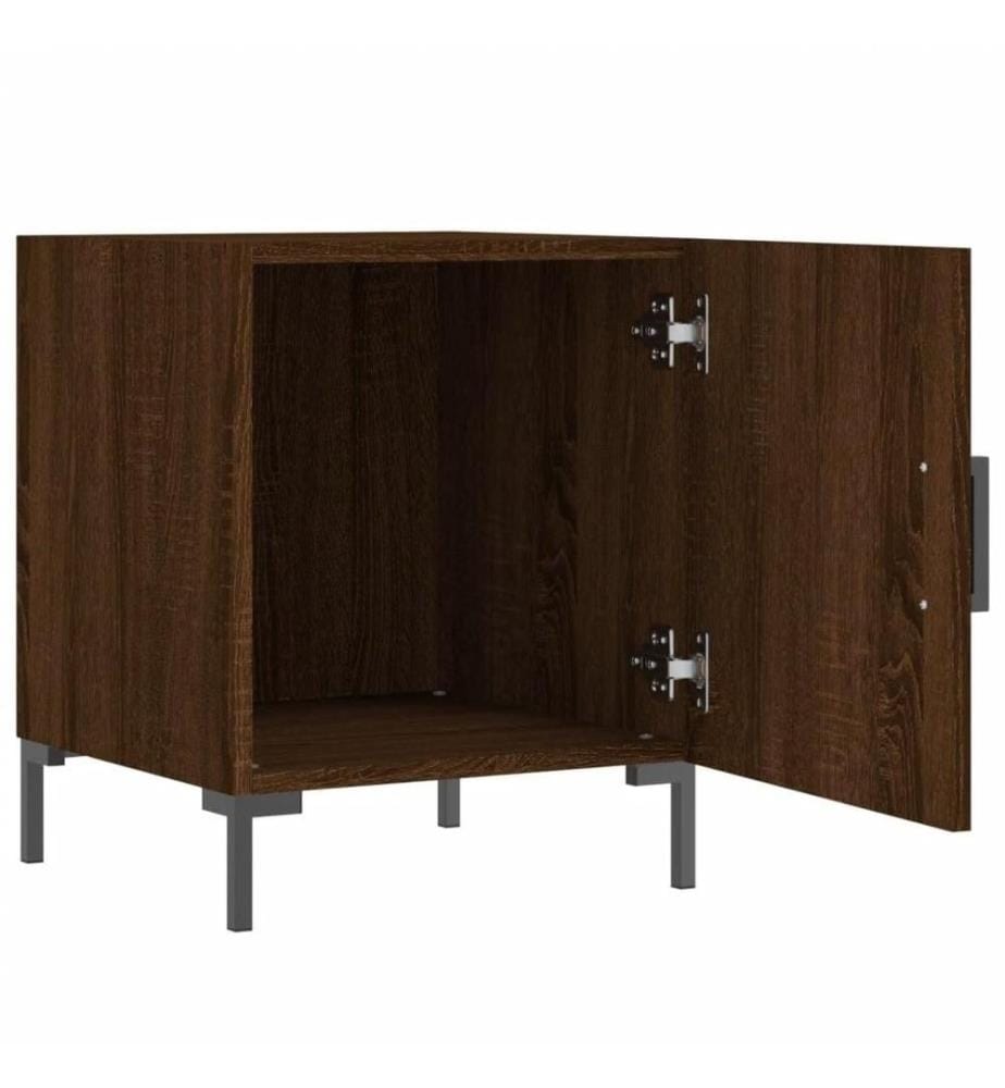Nachttisch Braun Eichen-Optik 40x40x50 cm Holzwerkstoff