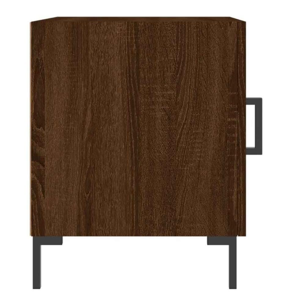 Nachttisch Braun Eichen-Optik 40x40x50 cm Holzwerkstoff
