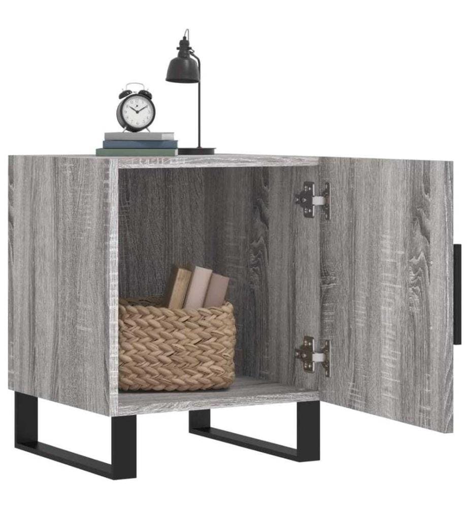 Nachttisch Grau Sonoma 40x40x50 cm Holzwerkstoff