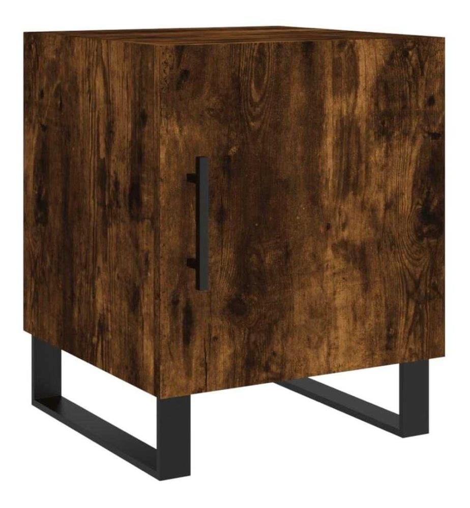 Nachttisch Räuchereiche 40x40x50 cm Holzwerkstoff