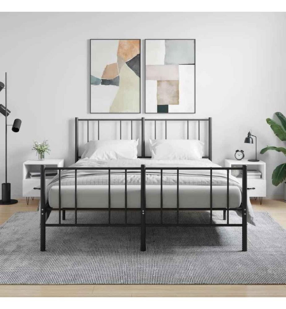 Nachttische 2 Stk. Hochglanz-Weiss 40x35x47,5 cm Holzwerkstoff