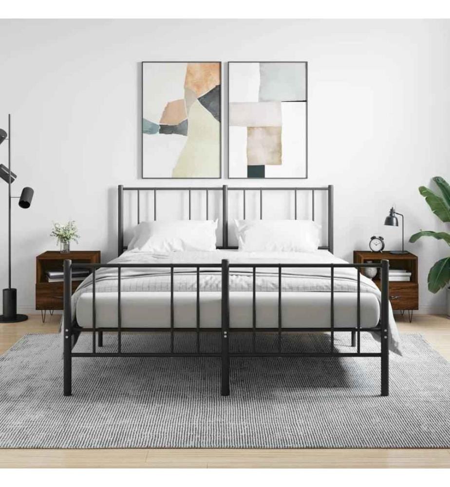 Nachttische 2Stk. Braun Eichen-Optik 40x35x47,5cm Holzwerkstoff