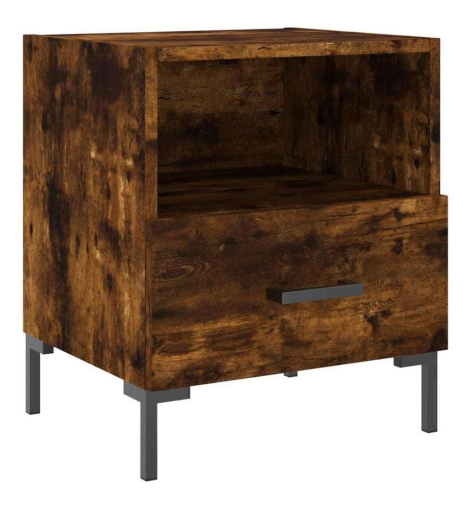 Nachttisch Räuchereiche 40x35x47,5 cm Holzwerkstoff
