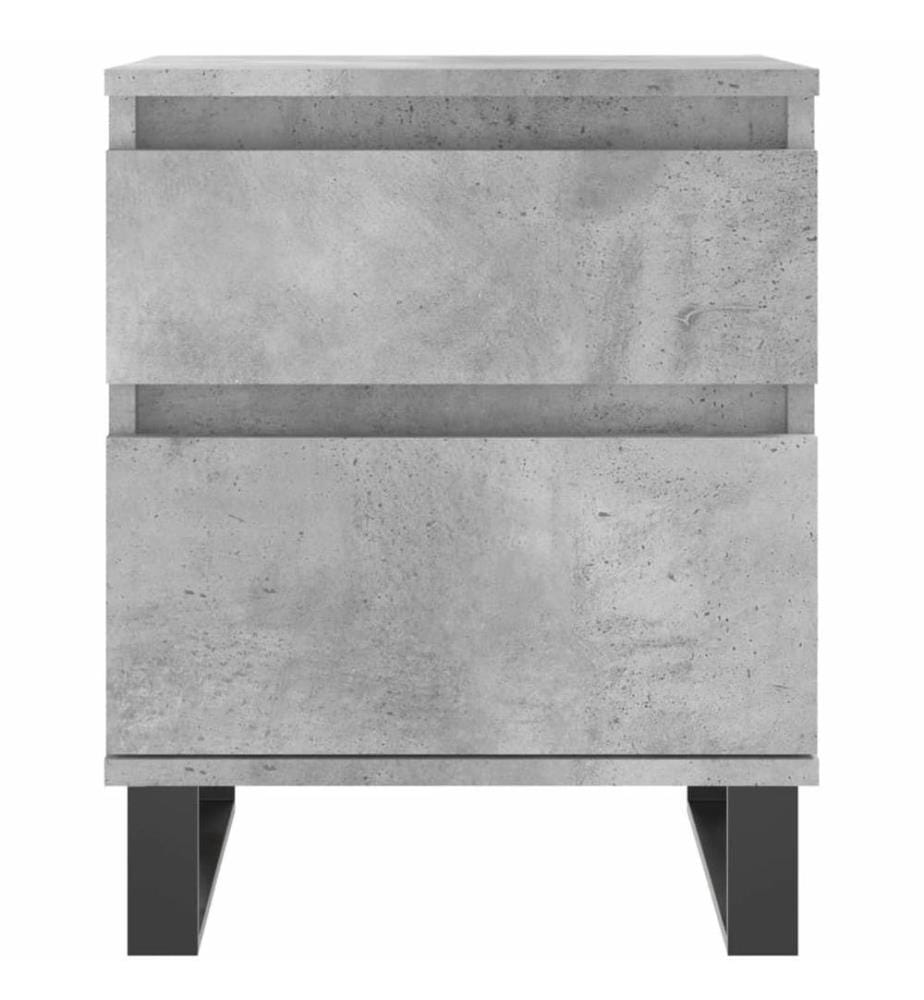 Nachttisch Betongrau 40x35x50 cm Holzwerkstoff