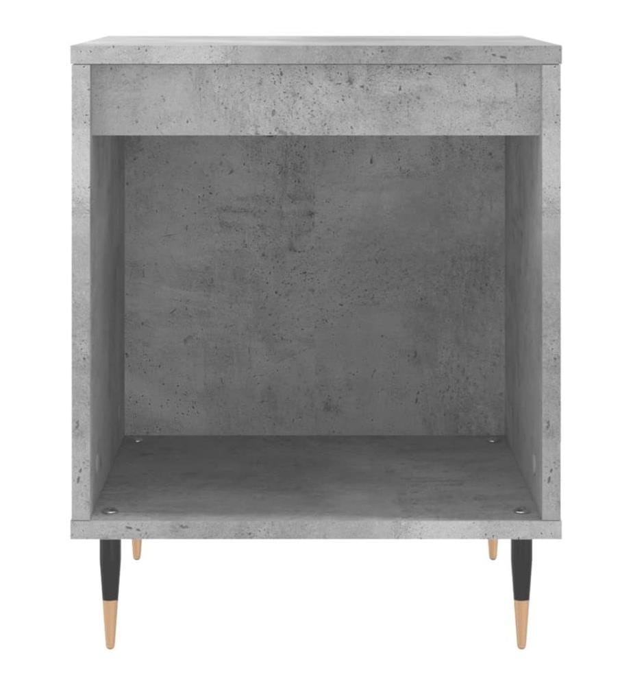 Nachttische 2 Stk. Betongrau 40x35x50 cm Holzwerkstoff