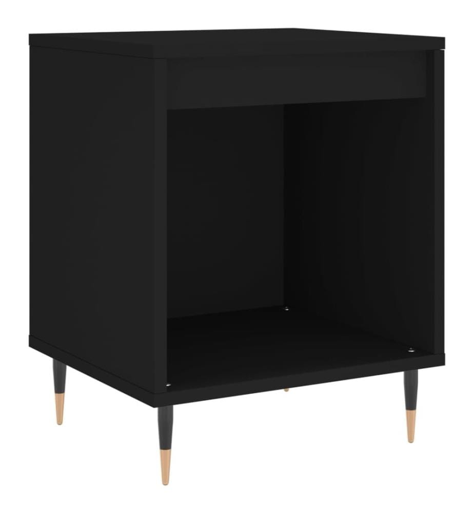 Nachttisch Schwarz 40x35x50 cm Holzwerkstoff