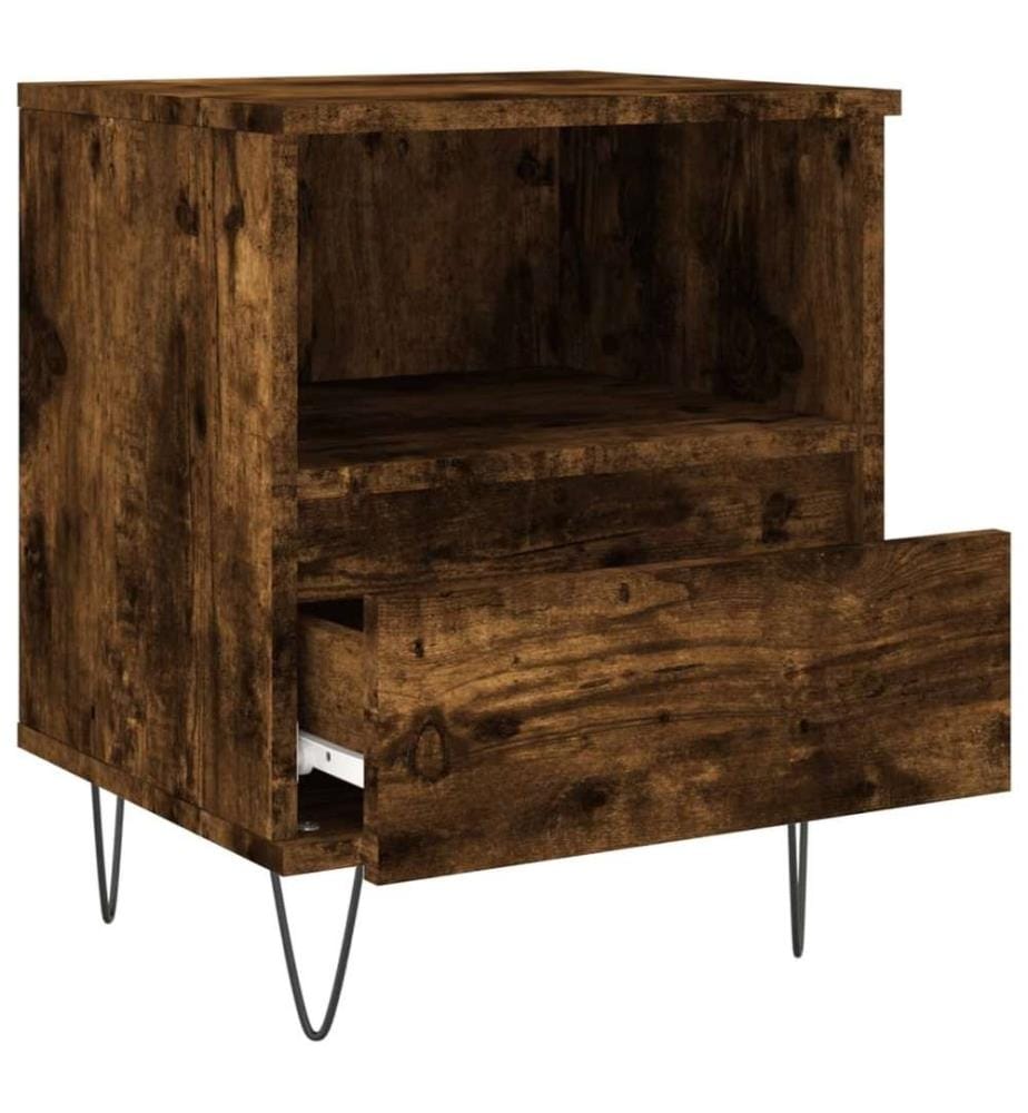 Nachttisch Räuchereiche 40x35x50 cm Holzwerkstoff
