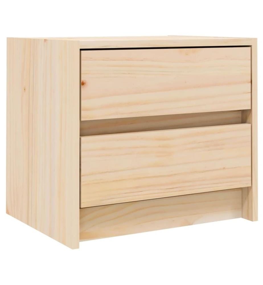 Nachttische 2 Stk. 40x31x35,5 cm Massivholz Kiefer