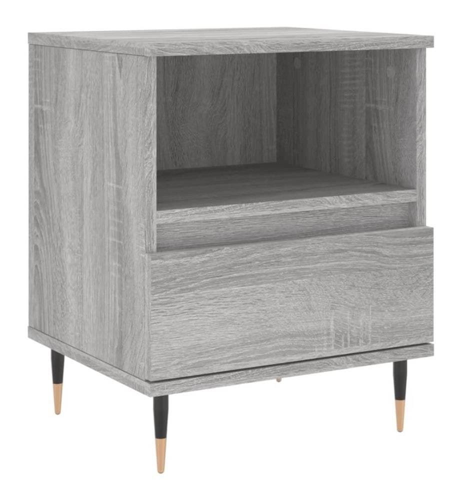 Nachttisch Grau Sonoma 40x35x50 cm Holzwerkstoff