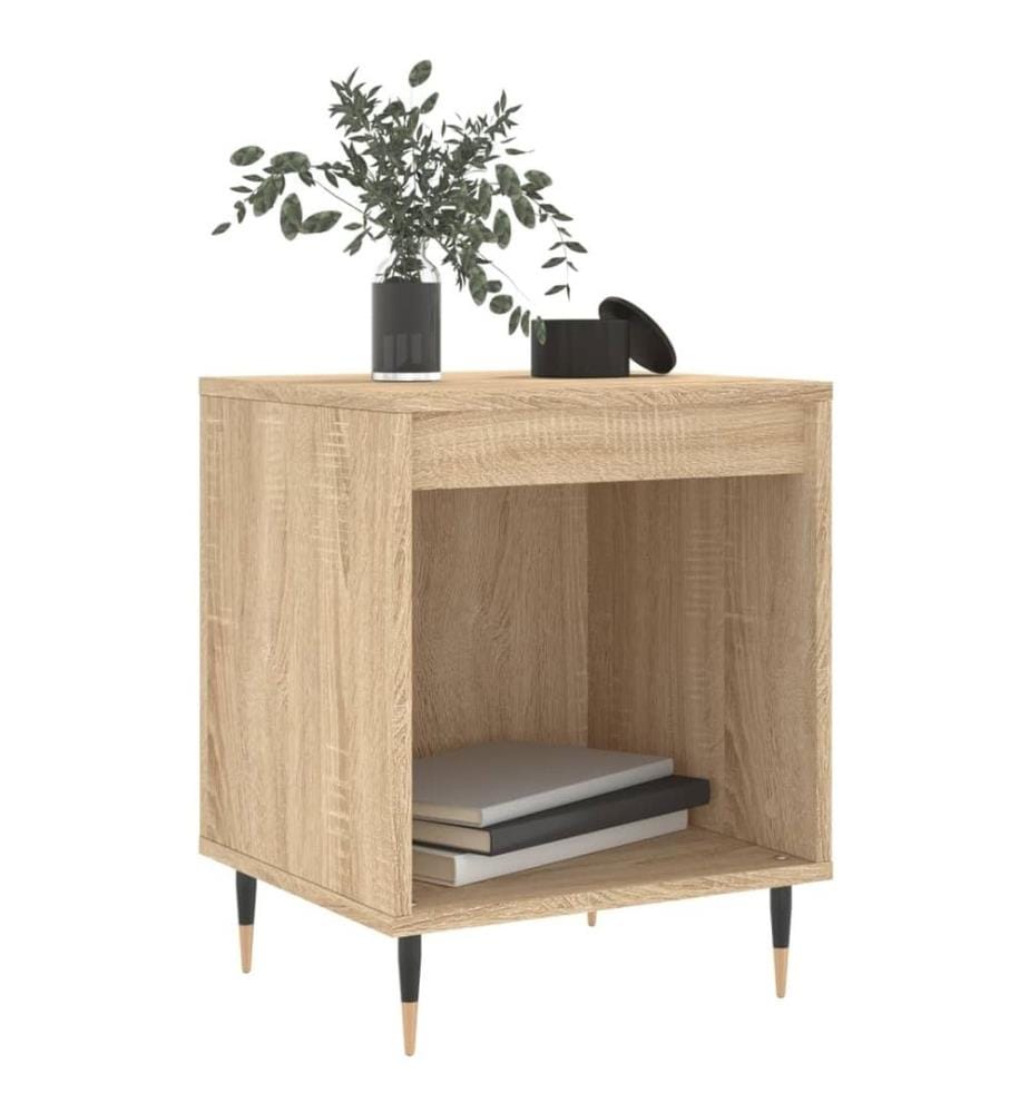 Nachttische 2 Stk. Sonoma-Eiche 40x35x50 cm Holzwerkstoff