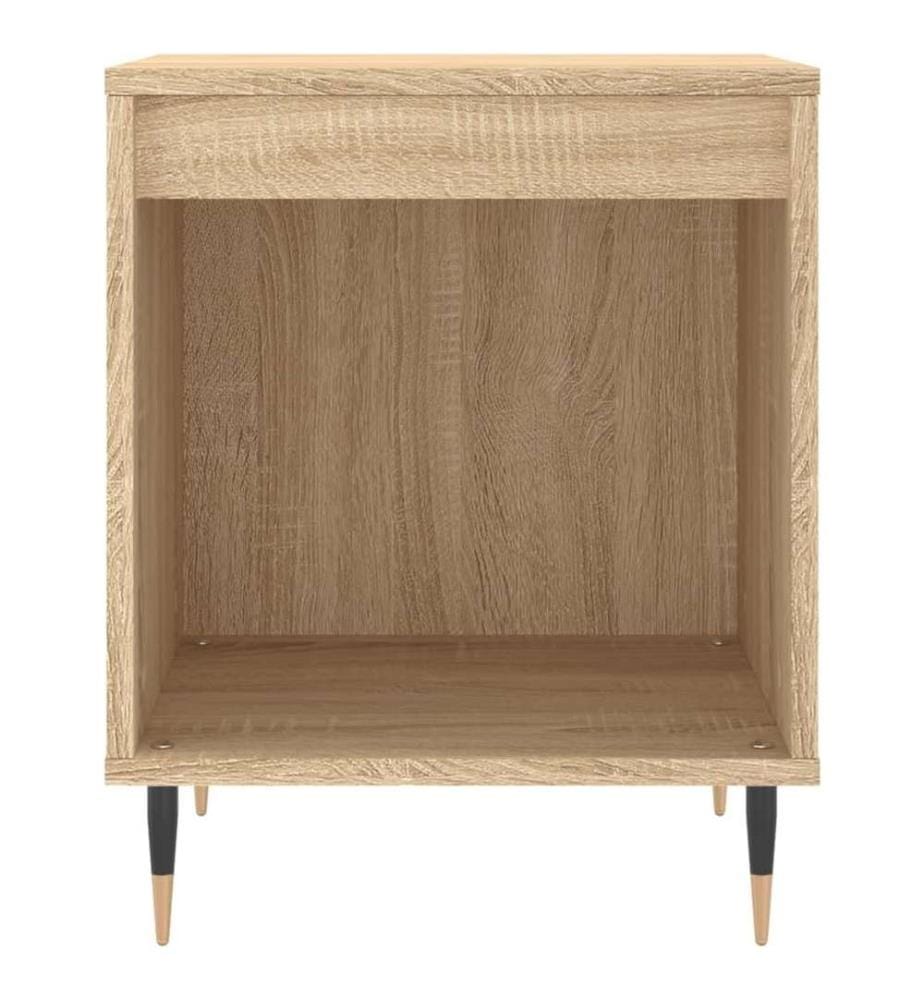 Nachttische 2 Stk. Sonoma-Eiche 40x35x50 cm Holzwerkstoff