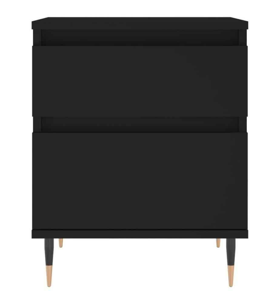 Nachttisch Schwarz 40x35x50 cm Holzwerkstoff
