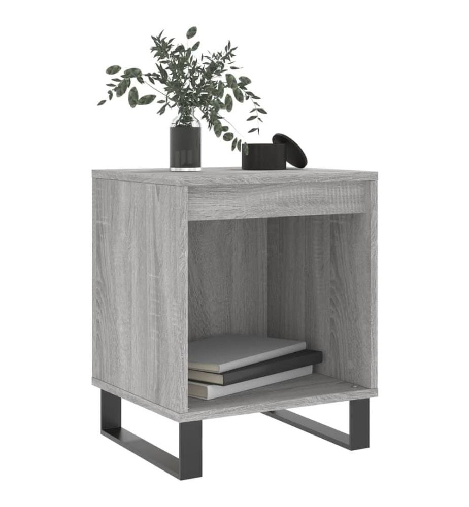 Nachttisch Grau Sonoma 40x35x50 cm Holzwerkstoff