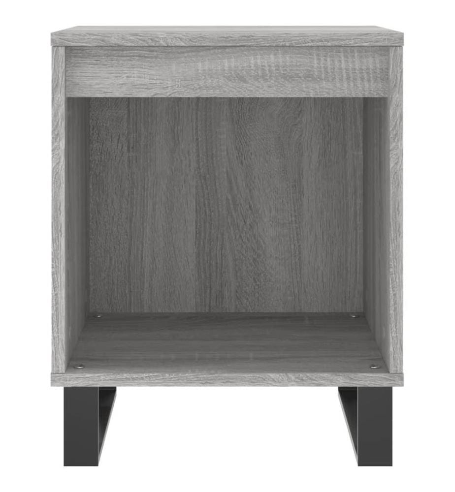 Nachttisch Grau Sonoma 40x35x50 cm Holzwerkstoff