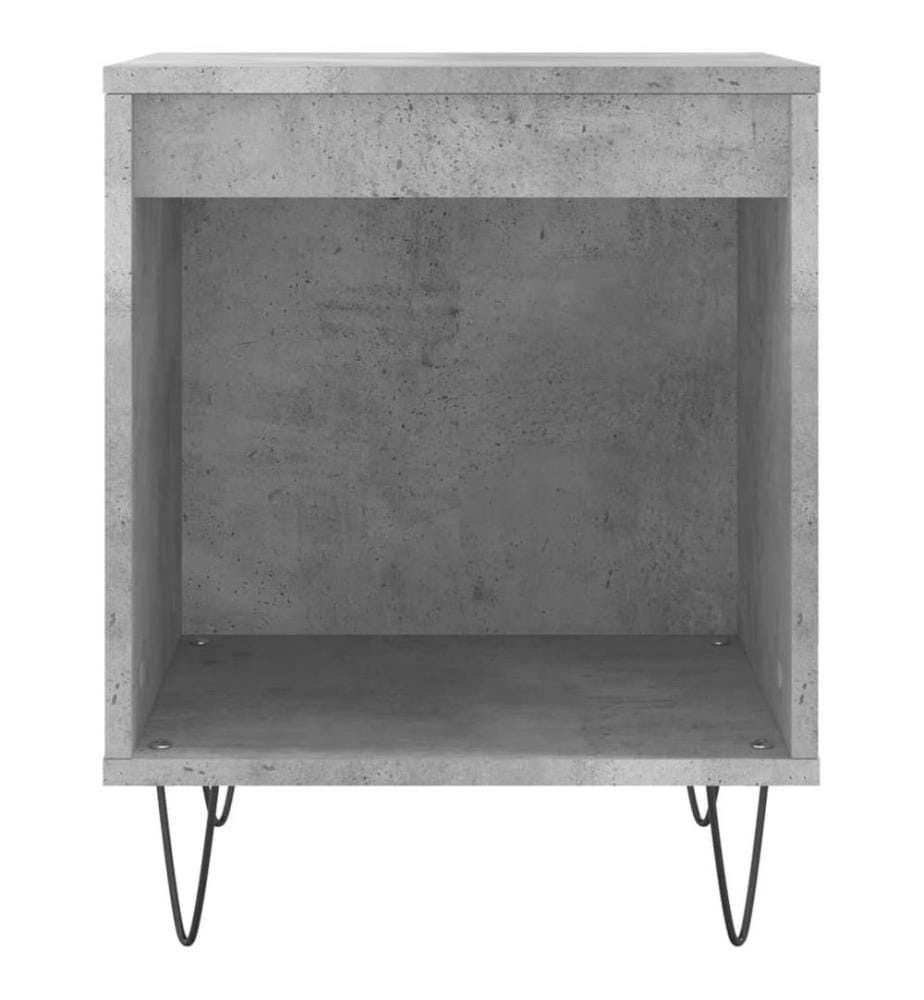 Nachttisch Betongrau 40x35x50 cm Holzwerkstoff