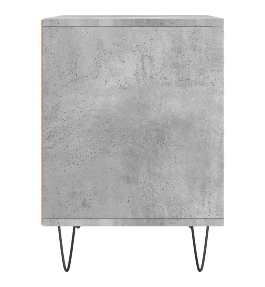 Nachttisch Betongrau 40x35x50 cm Holzwerkstoff