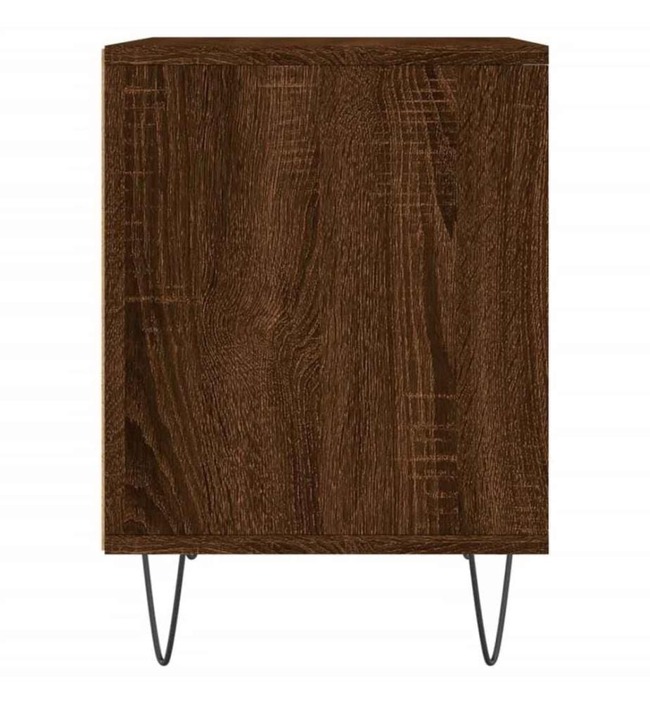Nachttisch Braun Eichen-Optik 40x35x50 cm Holzwerkstoff