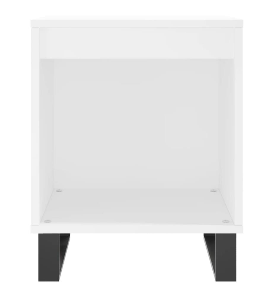 Nachttisch Weiss 40x35x50 cm Holzwerkstoff