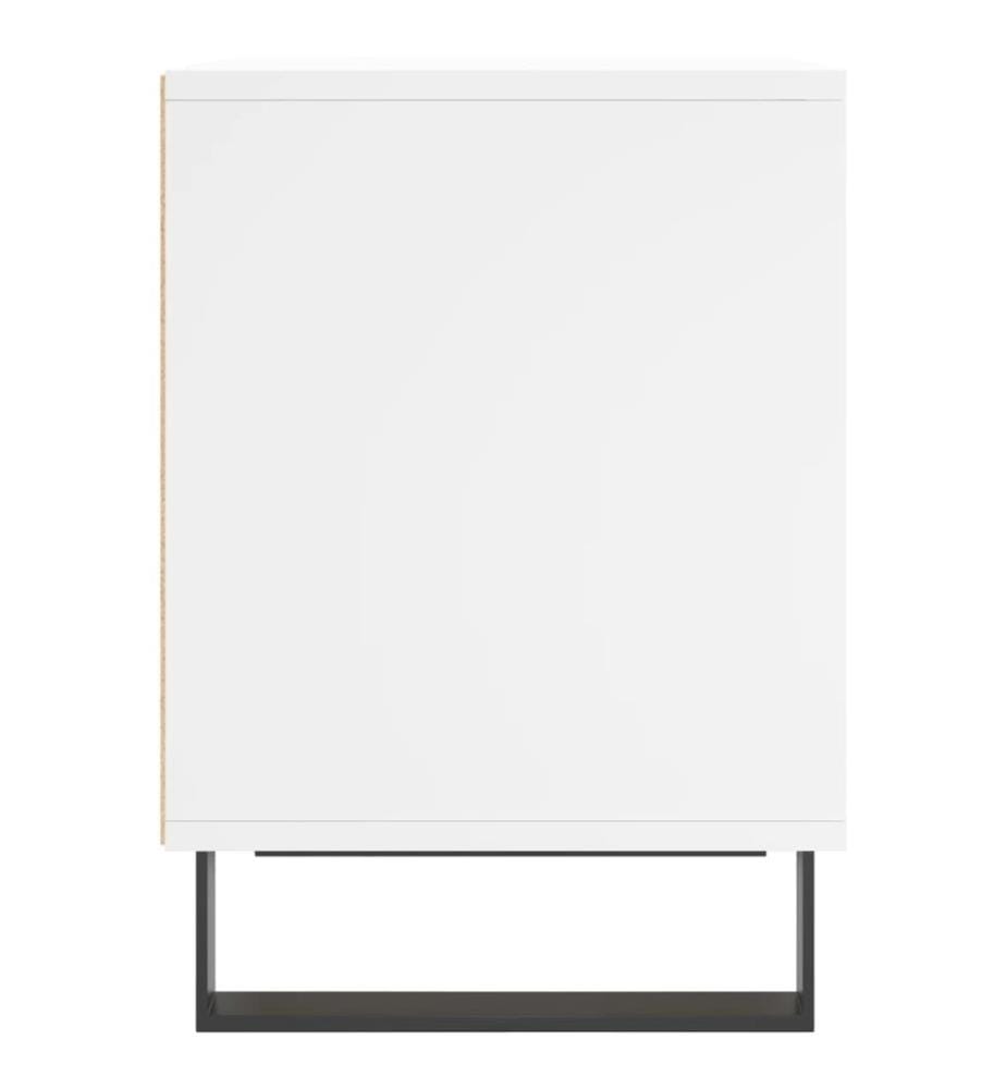 Nachttisch Weiss 40x35x50 cm Holzwerkstoff
