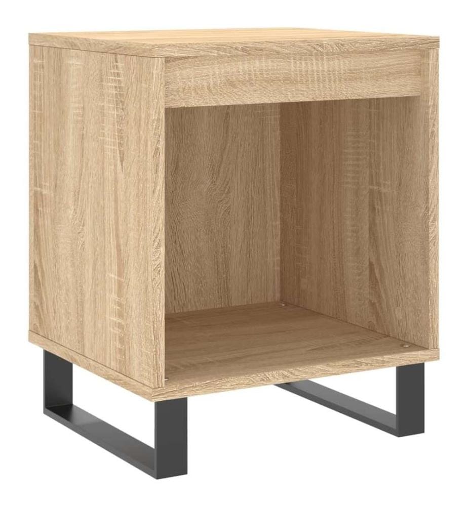 Nachttische 2 Stk. Sonoma-Eiche 40x35x50 cm Holzwerkstoff