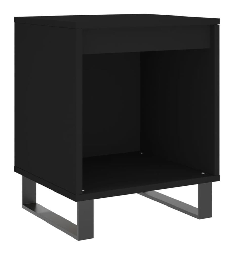 Nachttische 2 Stk. Schwarz 40x35x50 cm Holzwerkstoff