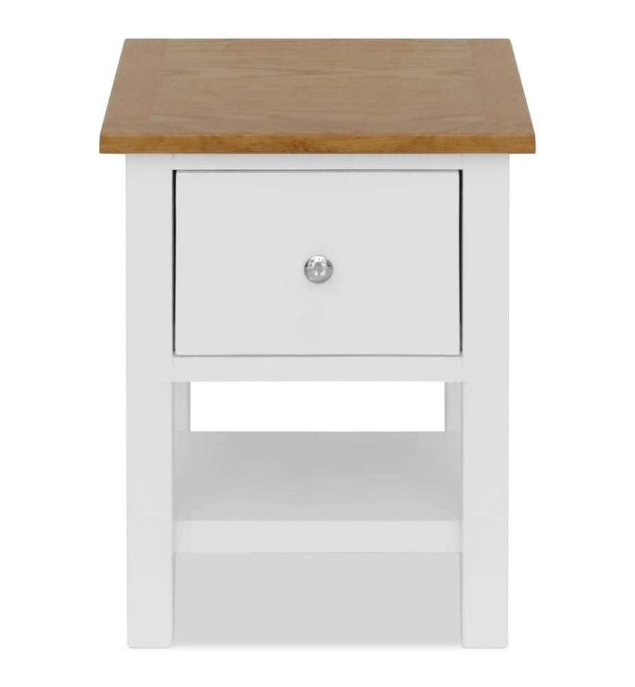 Nachttisch 36x30x47 cm Massivholz Eiche