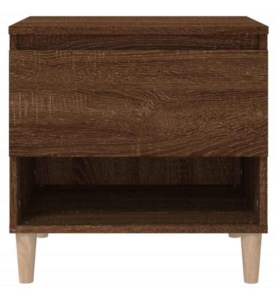 Nachttisch Braun Eichen-Optik 50x46x50 cm Holzwerkstoff