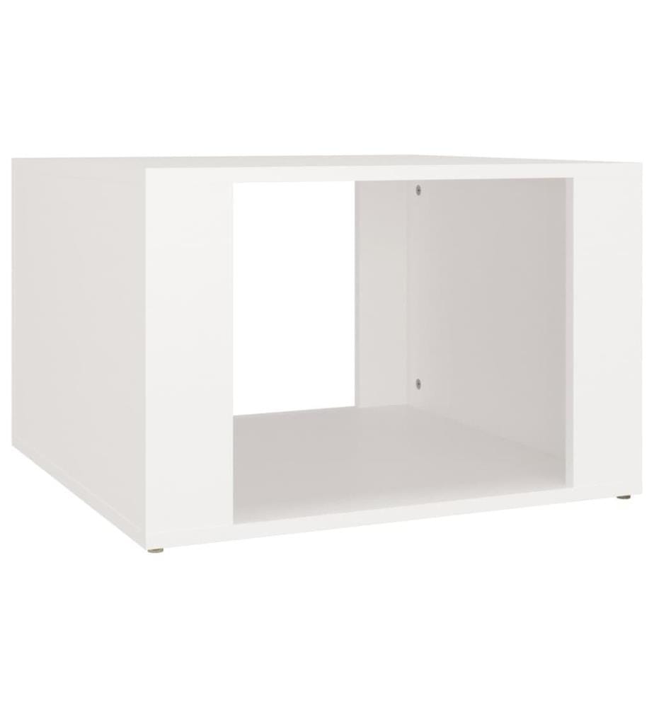 Nachttisch Weiss 57x55x36 cm Holzwerkstoff