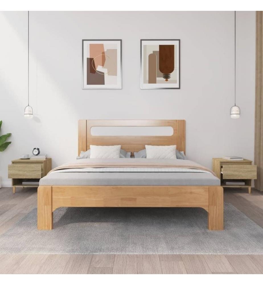 Nachttische 2 Stk. Sonoma-Eiche 50x46x50 cm Holzwerkstoff