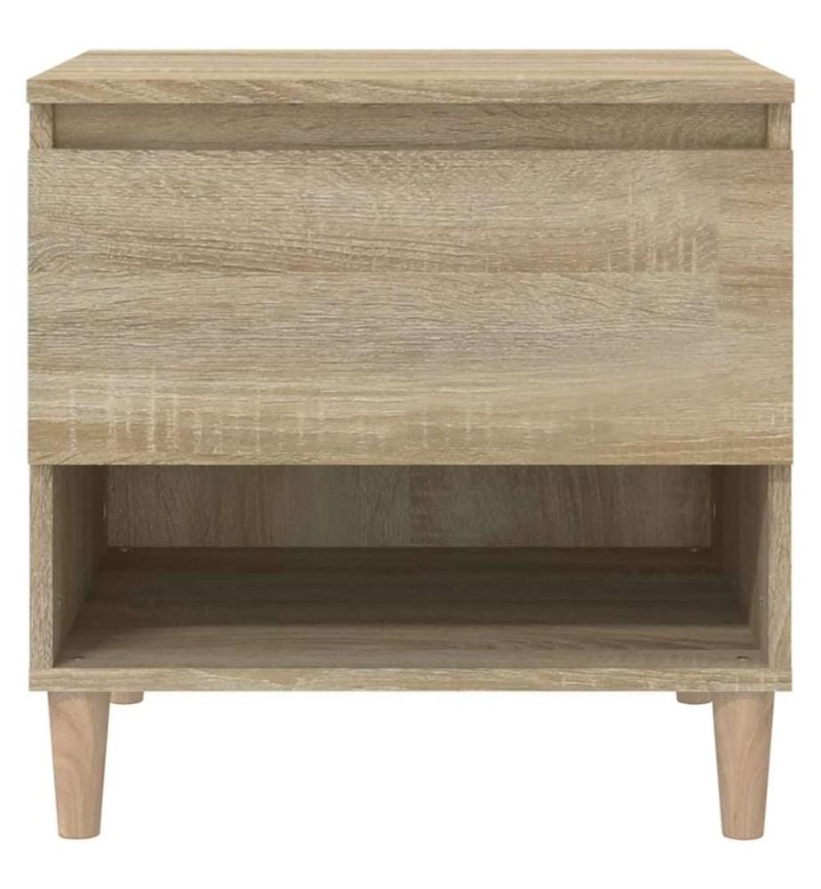 Nachttische 2 Stk. Sonoma-Eiche 50x46x50 cm Holzwerkstoff