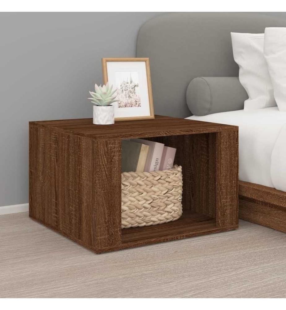 Nachttisch Braun Eichen-Optik 57x55x36 cm Holzwerkstoff