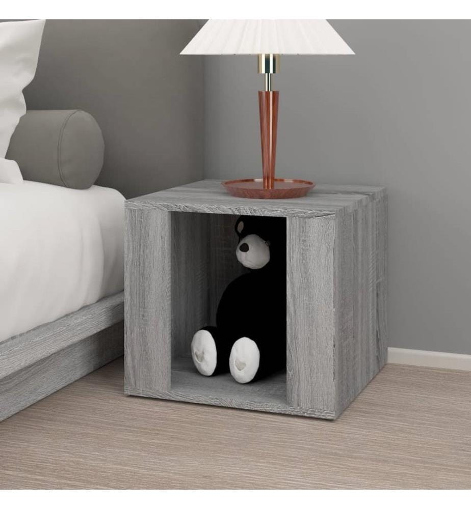 Nachttisch Grau Sonoma 41x40x36 cm Holzwerkstoff