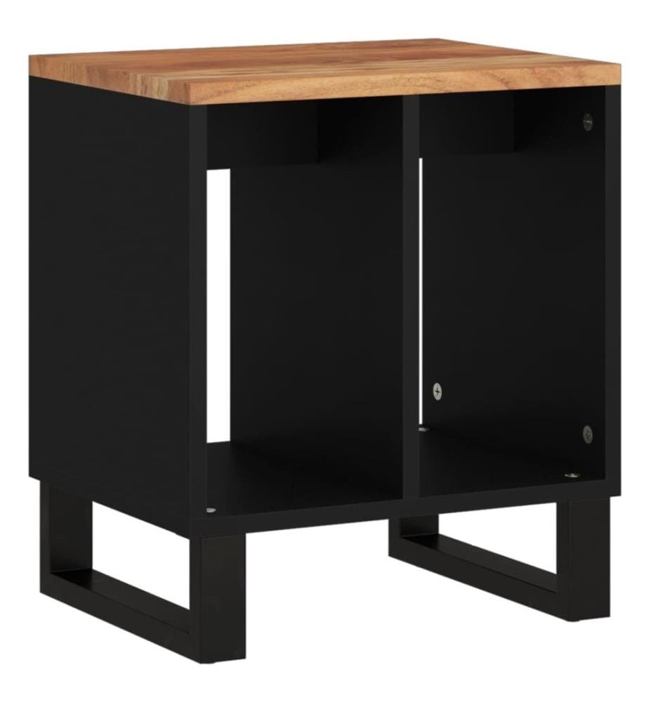 Beistelltisch 40x31x46 cm Massivholz Akazie & Holzwerkstoff