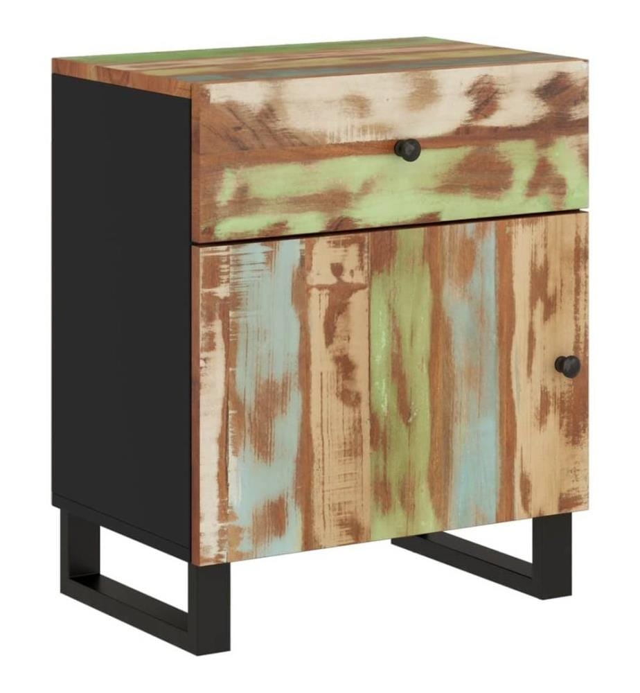 Nachttisch 50x33x60 cm Altholz Massiv & Holzwerkstoff