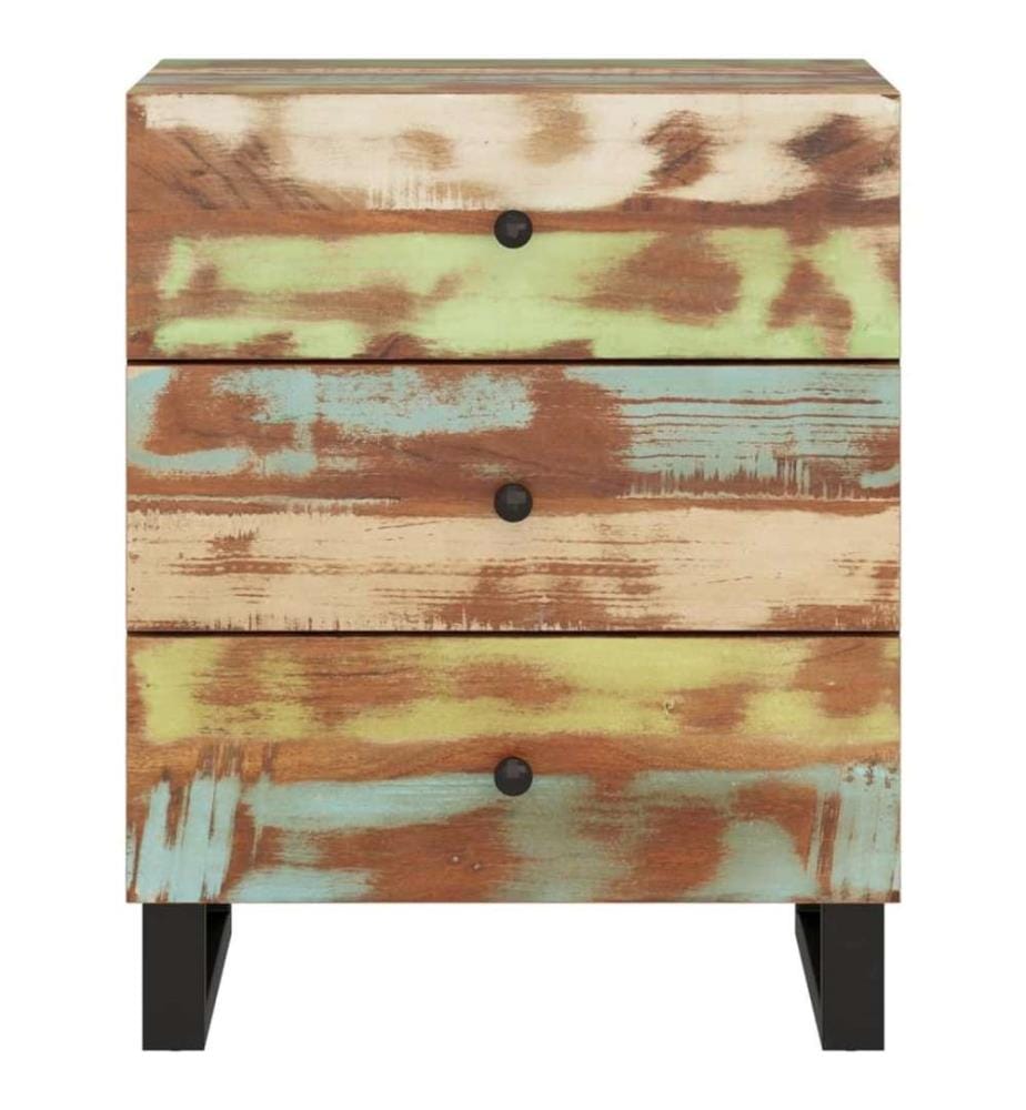 Nachttisch 50x33x62 cm Altholz Massiv & Holzwerkstoff
