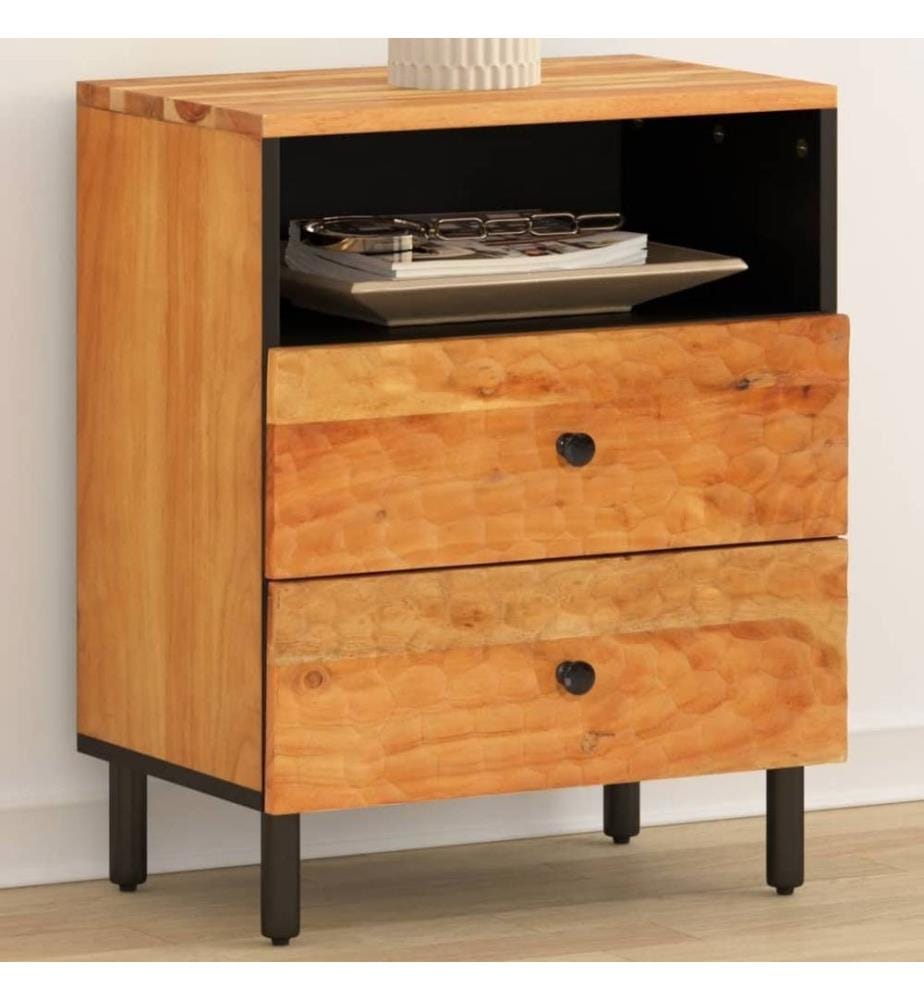 Nachttisch 50x33x60 cm Massivholz Akazie