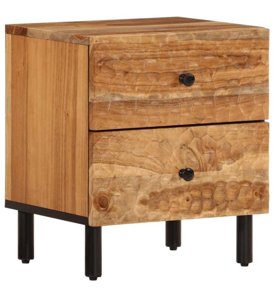 Nachttisch 40x33x46 cm Massivholz Akazie