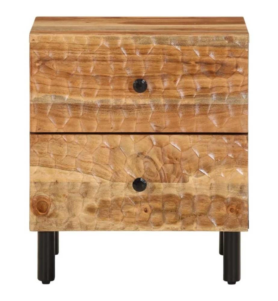 Nachttisch 40x33x46 cm Massivholz Akazie