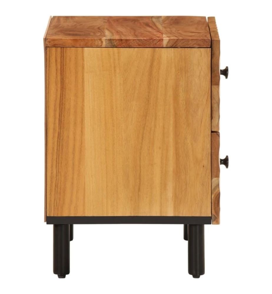 Nachttisch 40x33x46 cm Massivholz Akazie