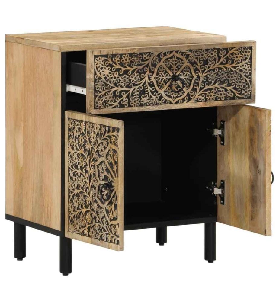 Nachttisch 50x33x60 cm Massivholz Mango