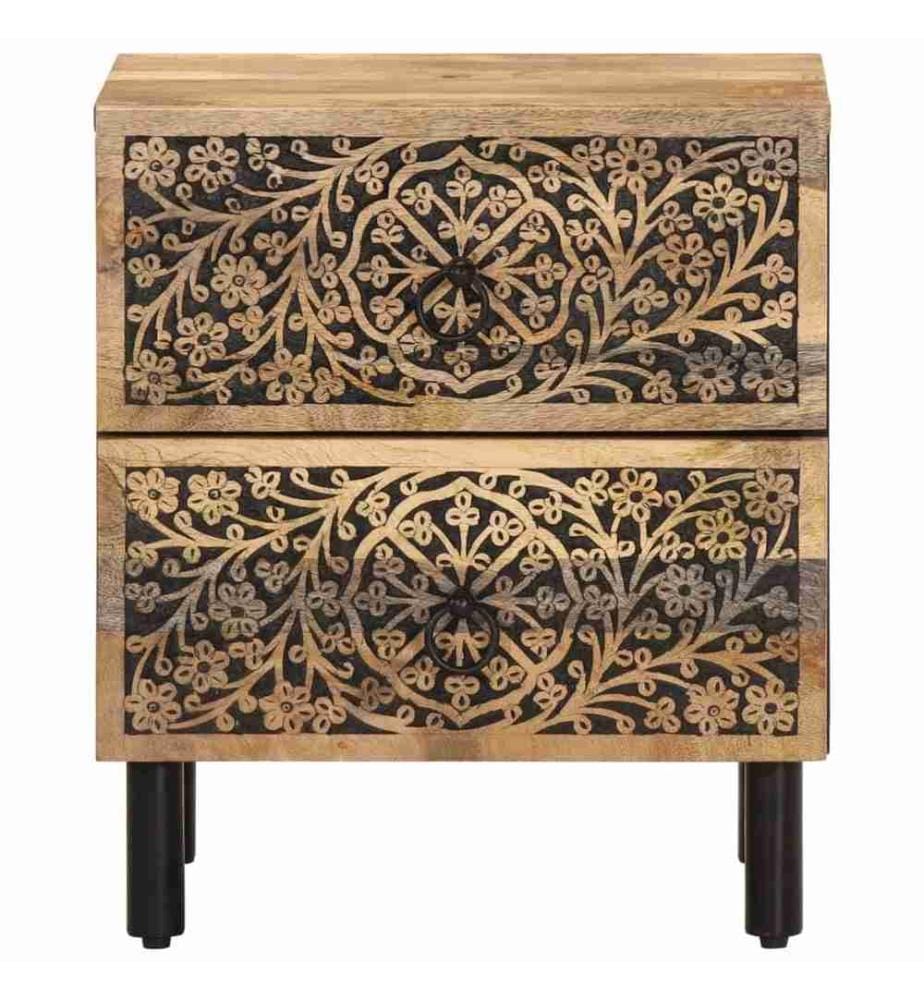 Nachttisch 40x33x46 cm Massivholz Mango