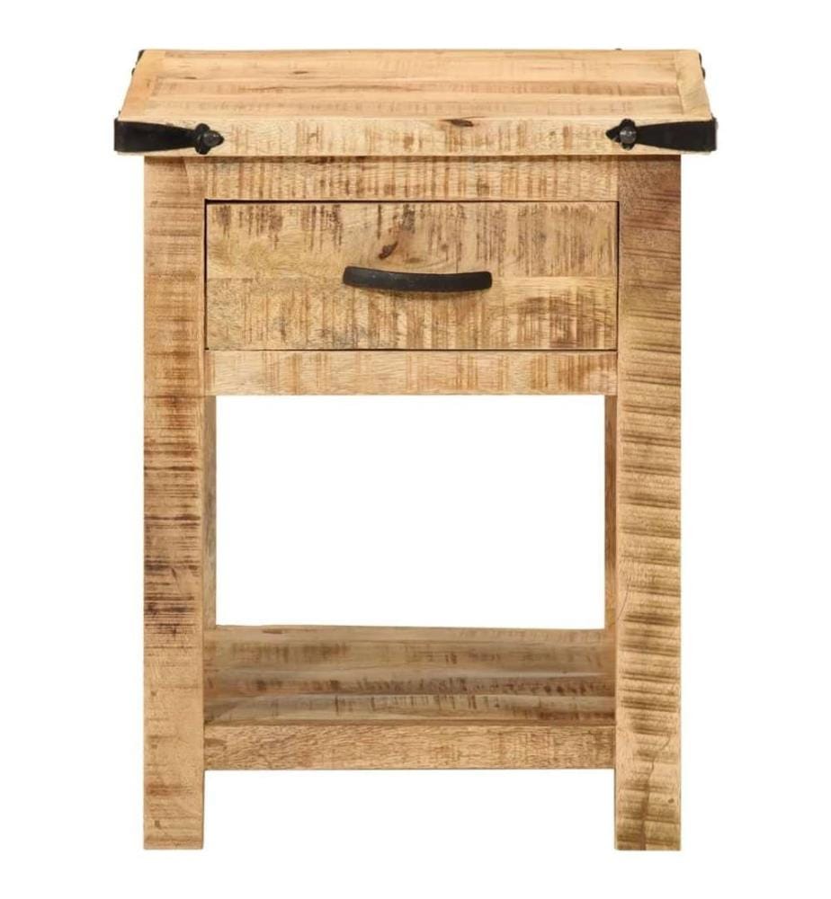 Nachttisch 40x40x50 cm Massivholz Mango