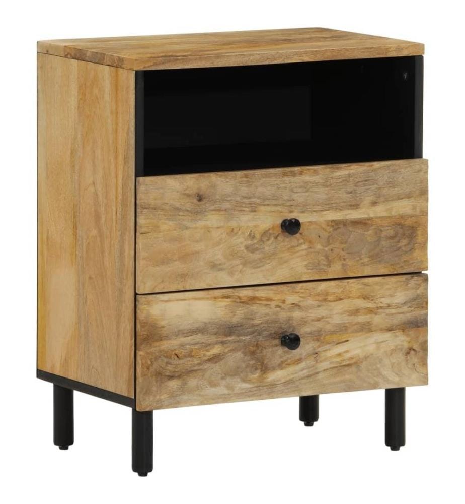 Nachttisch 50x33x60 cm Massivholz Mango